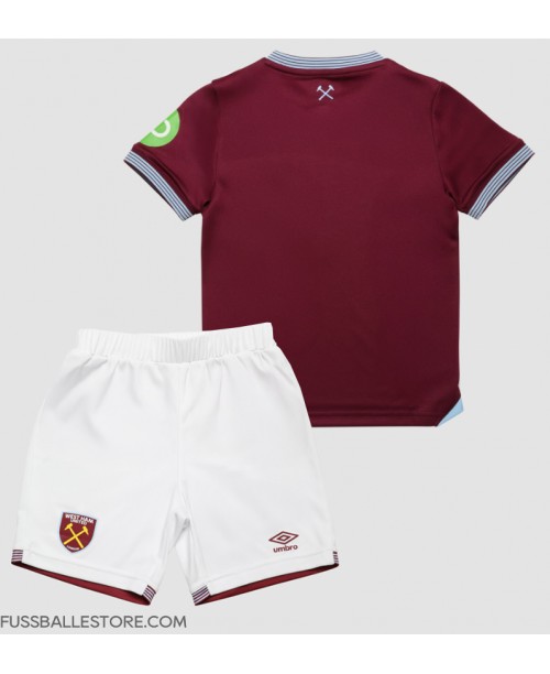 Günstige West Ham United Heimtrikotsatz Kinder 2025-26 Kurzarm (+ Kurze Hosen) Günstige West Ham United Heimtrikotsatz Kinder 2025-26 Kurzarm (+ Kurze Hosen)
